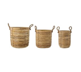 Bloomingville Tesser manden set van 3 stuks Bloomingville Tesser manden set van 3 stuks