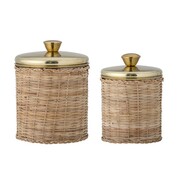 Bloomingville Abas voorraadpotjes set van 2 stuks - 82058047 Bloomingville Abas voorraadpotjes set van 2 stuks - 82058047