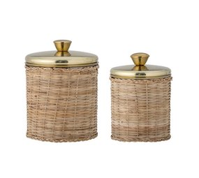 Bloomingville Abas storage jars set of 2 pieces Bloomingville Abas storage jars set of 2 pieces