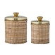 Bloomingville Abas voorraadpotjes set van 2 stuks - 82058047 Bloomingville Abas voorraadpotjes set van 2 stuks - 82058047