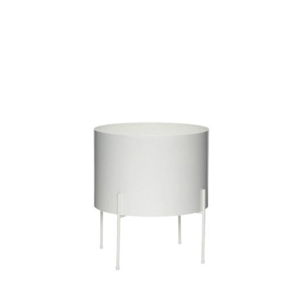 Hubsch Airy bloempot wit large - 941604