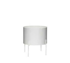 Hubsch Macetero aireado blanco grande Hubsch Macetero aireado blanco grande