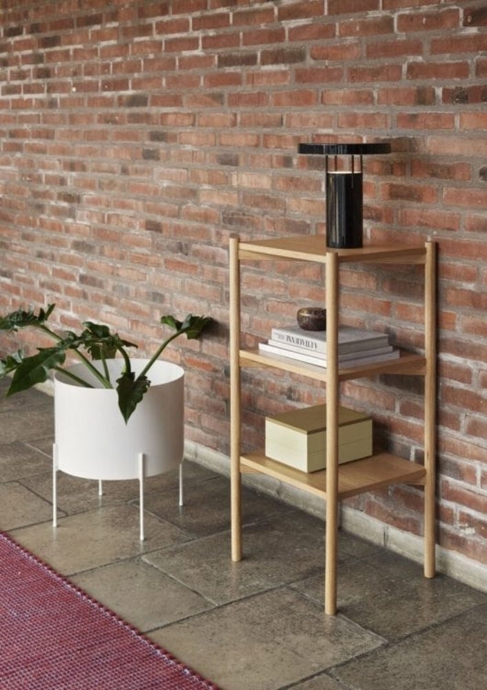 Hubsch Airy bloempot wit large - 941604