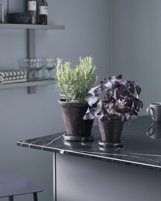 House Doctor Flower flower pot with saucer set of 2 pieces - 210140611