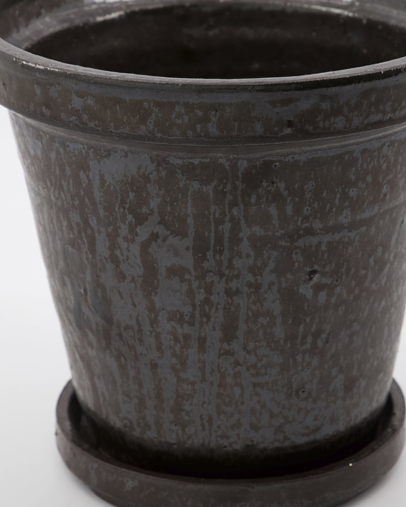 House Doctor Flower Pot de fleurs avec soucoupe set de 2 pièces marron - 210140601 House Doctor Flower Pot de fleurs avec soucoupe set de 2 pièces marron - 210140601