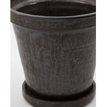 House Doctor Flower bloempot met schotel set van 2 stuks bruin - 210140601 House Doctor Flower bloempot met schotel set van 2 stuks bruin - 210140601