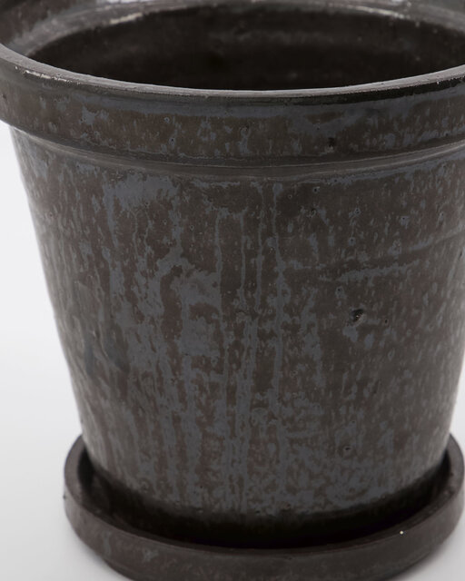 House Doctor Flower flower pot with saucer set of 2 pieces brown - 210140601 House Doctor Flower flower pot with saucer set of 2 pieces brown - 210140601