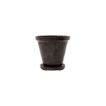 House Doctor Flower Pot de fleurs avec soucoupe set de 2 pièces marron - 210140601 House Doctor Flower Pot de fleurs avec soucoupe set de 2 pièces marron - 210140601