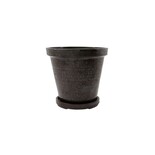House Doctor Flower flower pot with saucer set of 2 pieces brown - 210140601 House Doctor Flower flower pot with saucer set of 2 pieces brown - 210140601