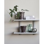 House Doctor Flower Pot de fleurs avec soucoupe set de 2 pièces marron - 210140601 House Doctor Flower Pot de fleurs avec soucoupe set de 2 pièces marron - 210140601