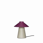 Hubsch Chipper tafellamp zand/burgundy - 961615