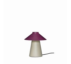 Hubsch Chipper tafellamp zand/burgundy Hubsch Chipper tafellamp zand/burgundy