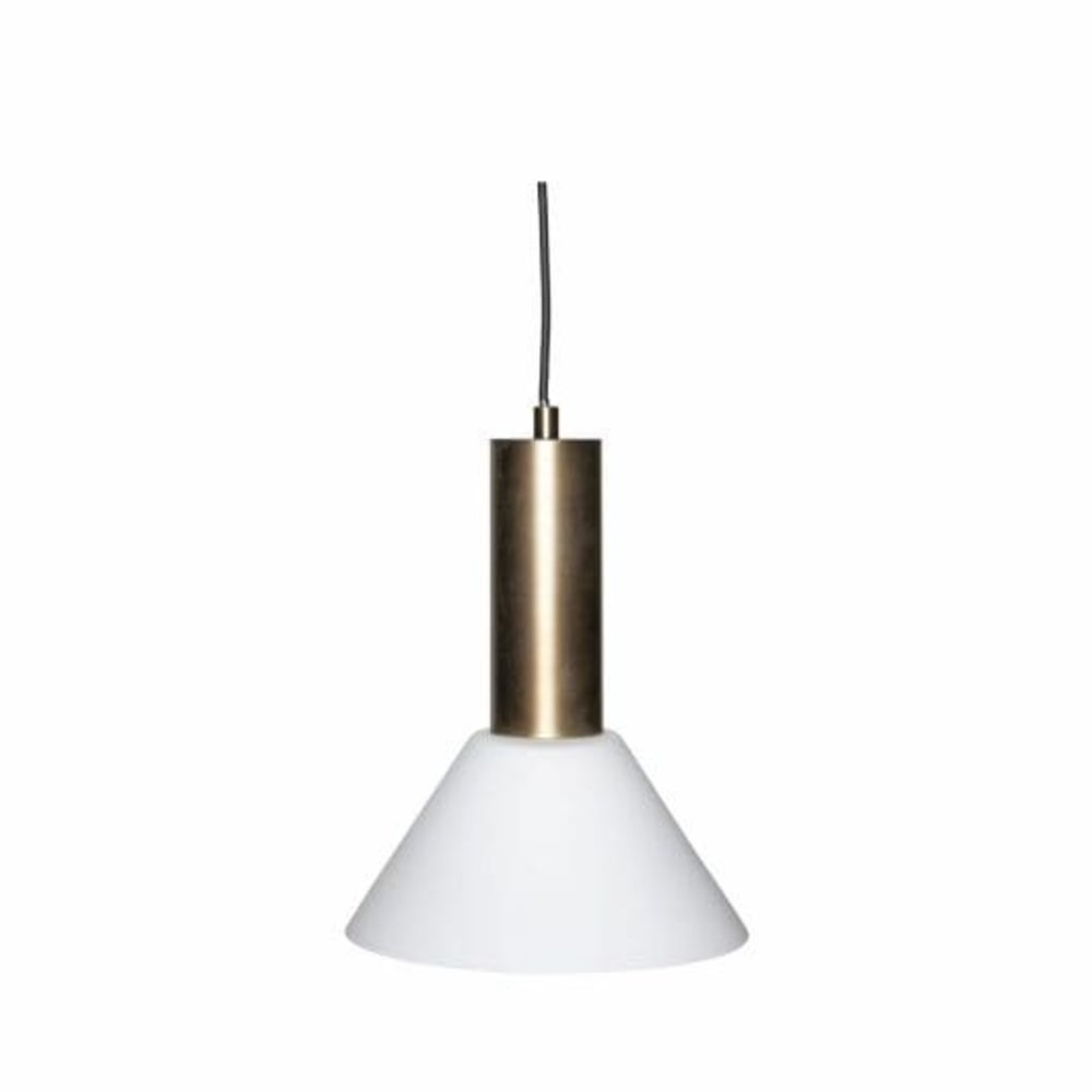 Hubsch Contrast hanglamp geborsteld messing - 961611 Hubsch Contrast hanglamp geborsteld messing - 961611