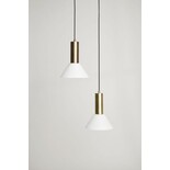 Hubsch Contrast hanglamp geborsteld messing - 961611 Hubsch Contrast hanglamp geborsteld messing - 961611
