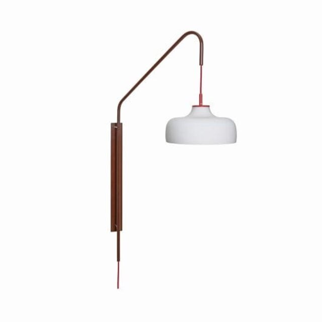 Hubsch Nåværende vegglampe rød/brun - 961617