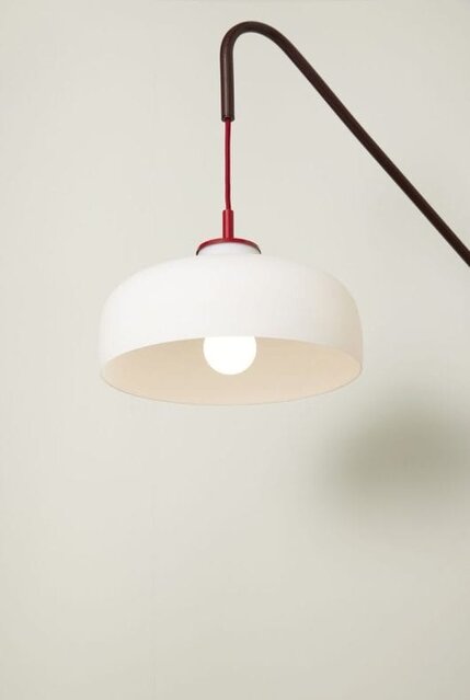 Hubsch Nåværende vegglampe rød/brun - 961617