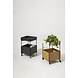 Hubsch Fresh trolley khaki/burgundy - 021610 Hubsch Fresh trolley khaki/burgundy - 021610