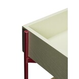 Hubsch Frisk trolley kaki/burgunder - 021610