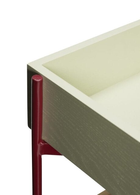 Hubsch Fresh trolley khaki/burgundy - 021610