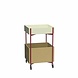 Hubsch Fresh trolley khaki/burgundy - 021610 Hubsch Fresh trolley khaki/burgundy - 021610