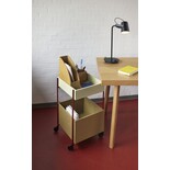 Hubsch Fresh trolley khaki/burgundy - 021610 Hubsch Fresh trolley khaki/burgundy - 021610
