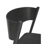 Hubsch Sgabello da bar obliquo nero - 331608 Hubsch Sgabello da bar obliquo nero - 331608