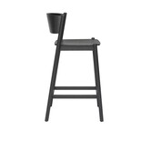 Hubsch Schräger Barstuhl schwarz - 331608 Hubsch Schräger Barstuhl schwarz - 331608