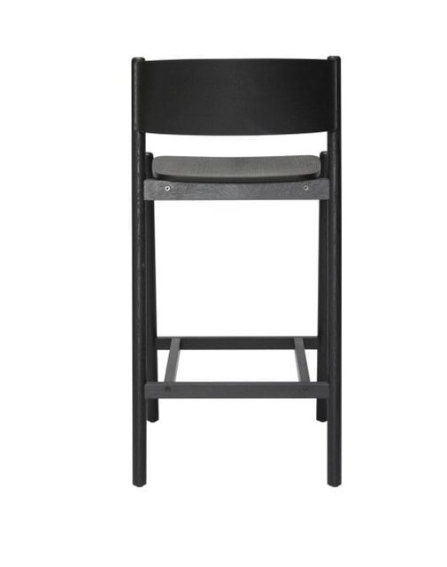Hubsch Oblique barstoel zwart - 331608