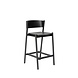 Hubsch Oblique barstoel zwart - 331608 Hubsch Oblique barstoel zwart - 331608