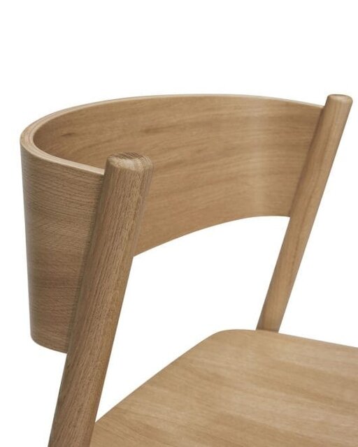 Hubsch Oblique bar stool natural - 331607 Hubsch Oblique bar stool natural - 331607