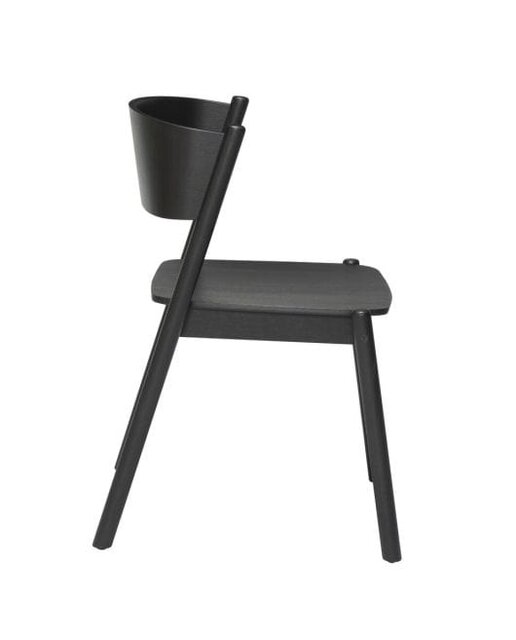 Hubsch Silla oblicua negra - 331604