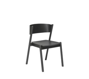 Hubsch Sedia obliqua nera Hubsch Sedia obliqua nera