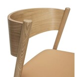 Hubsch Sned stol med lädersits - 331603