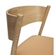 Hubsch Oblique stoel met leren zitting - 331603 Hubsch Oblique stoel met leren zitting - 331603