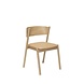 Hubsch Oblique stoel met leren zitting - 331603 Hubsch Oblique stoel met leren zitting - 331603