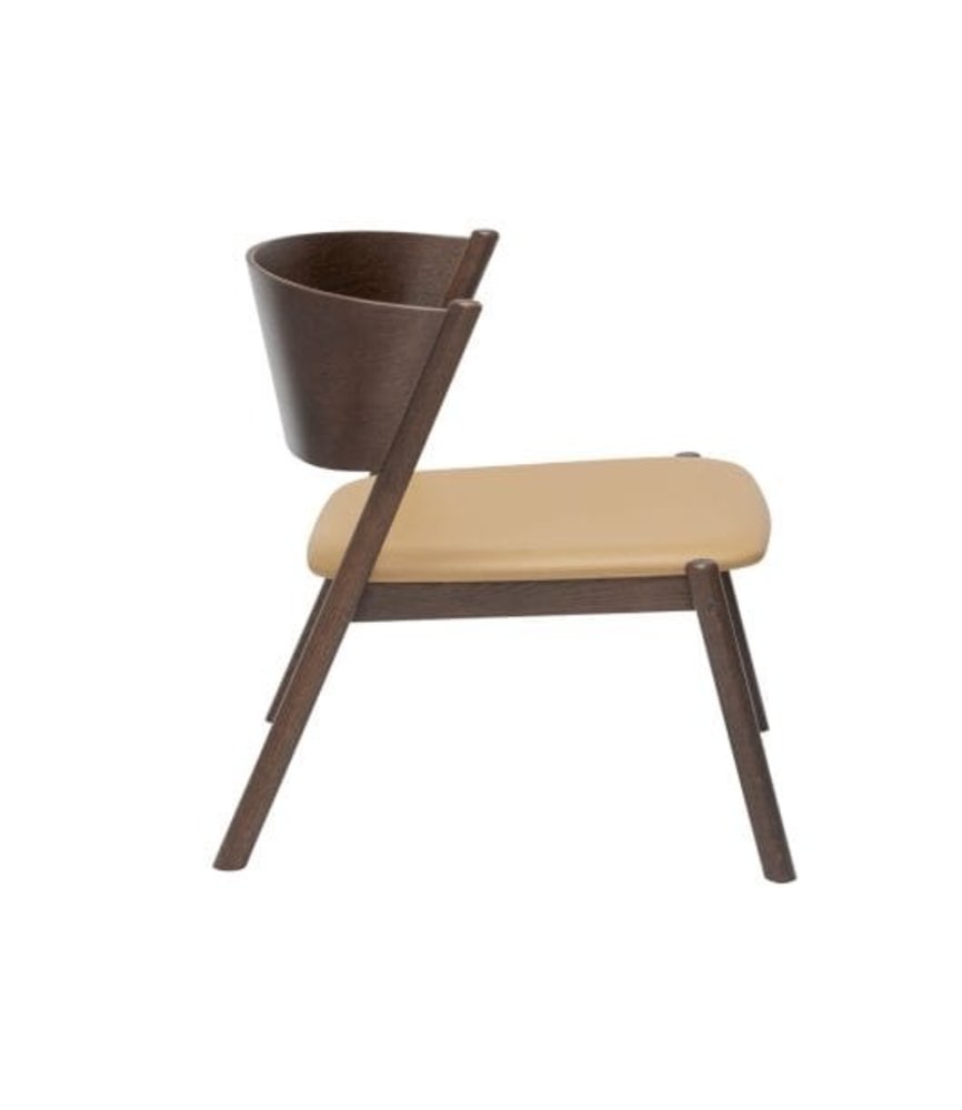 Hubsch Schräger Loungesessel dunkelbraun - 331606