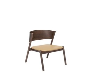 Hubsch Fauteuil lounge Oblique marron foncé