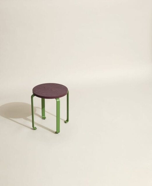 Hubsch Smile kruk burgundy/groen - 021607