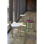 Hubsch Tabouret Smile bleu clair/kaki - 021608 Hubsch Tabouret Smile bleu clair/kaki - 021608