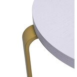 Hubsch Sgabello Smile azzurro/kaki - 021608 Hubsch Sgabello Smile azzurro/kaki - 021608