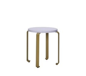 Hubsch Tabouret Smile bleu clair/kaki