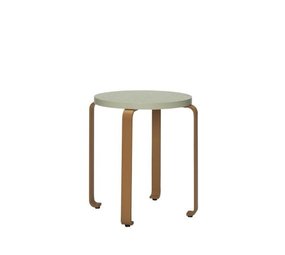 Hubsch Tabouret Smile vert clair/orange