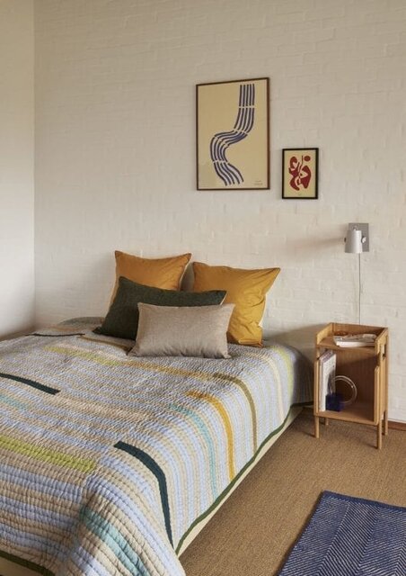 Hubsch Twist bedspread block - 701602