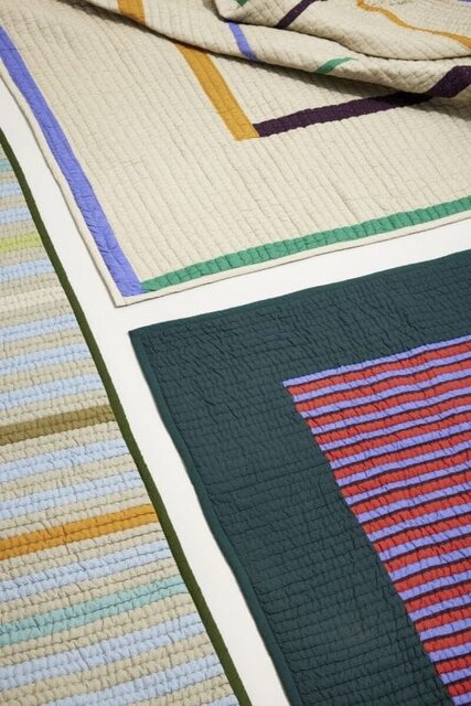 Hubsch Twist bedspread stripe - 701601