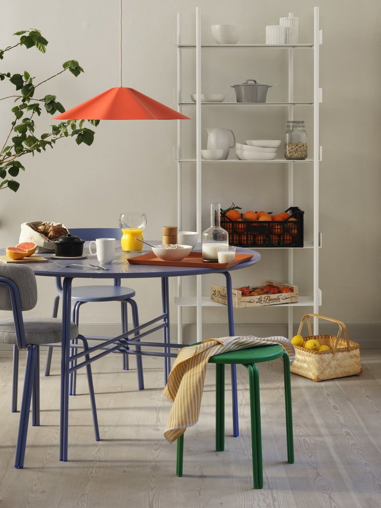 Broste Copenhagen Skirt hanging lamp red Ø60cm - 60080009