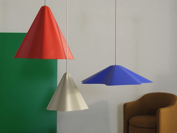 Broste Copenhagen Lampada a sospensione per gonna blu Ø60cm - 60080019