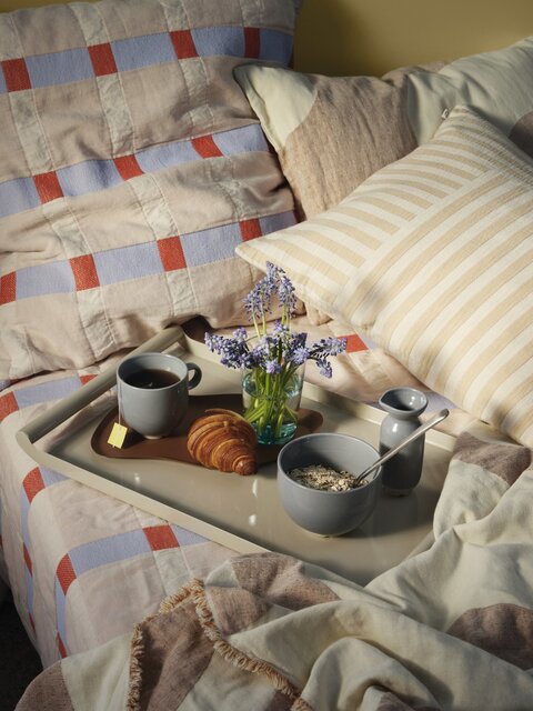 Broste Copenhagen Tide tartán caramelo - 50030258