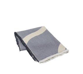 Broste Copenhagen Tide plaid blå