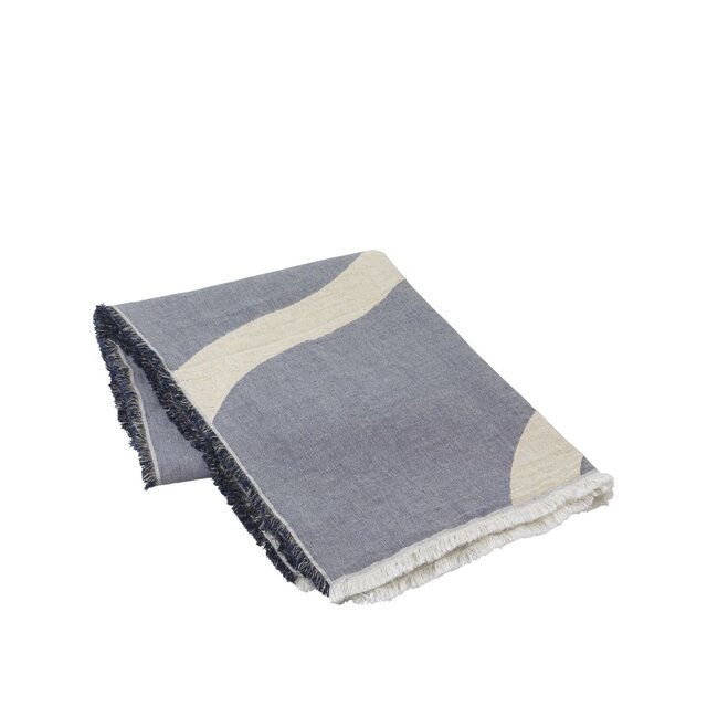 Broste Copenhagen Tide pledd blå - 50030261