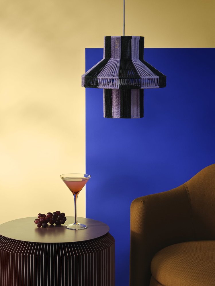 Broste Copenhagen Diana lampshade purple Ø28cm - 70195003 Broste Copenhagen Diana lampshade purple Ø28cm - 70195003